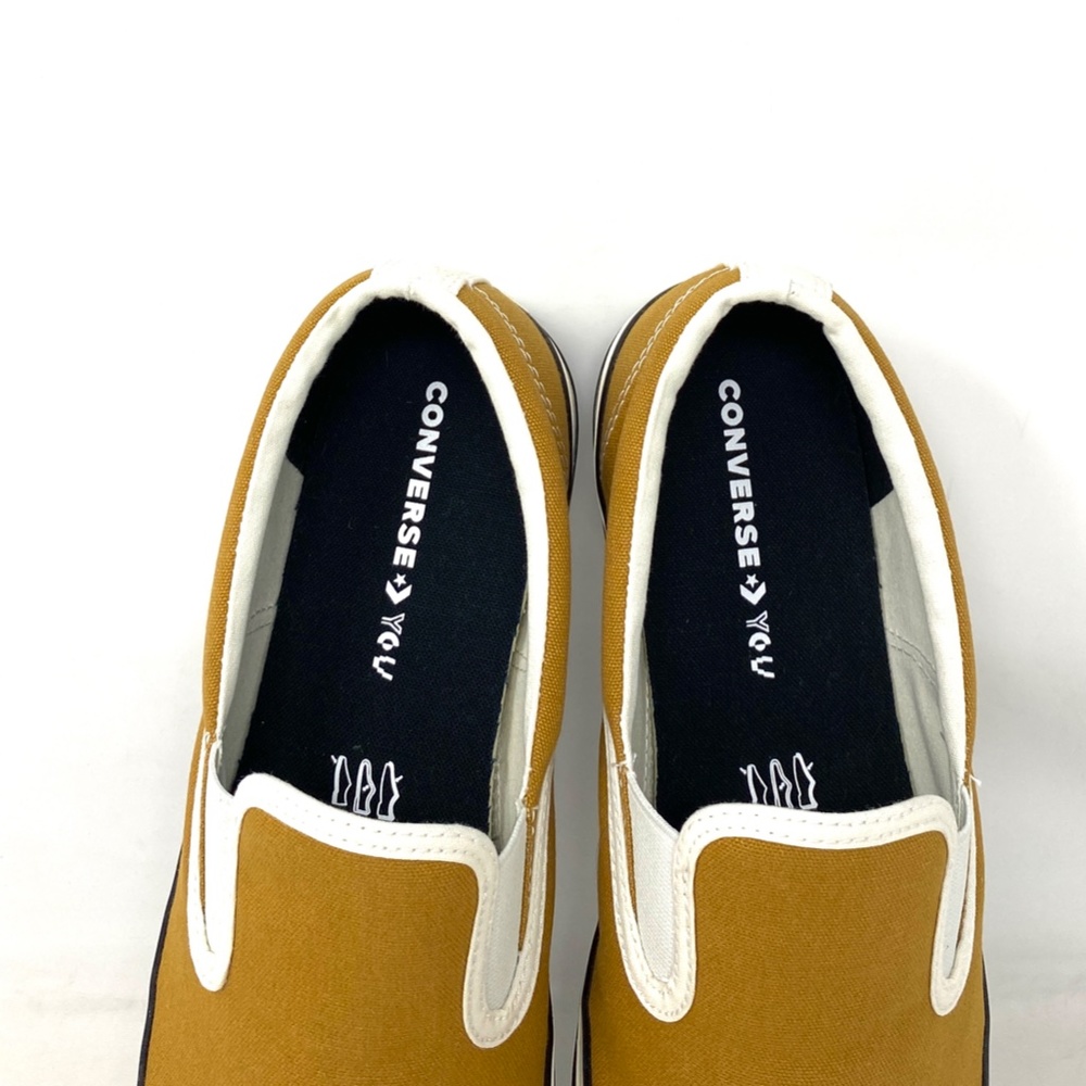 Converse Ctas Slip On Low Canvas Light Brown Men’s Sneakers Custom 171852C-BrBW - Picture 5 of 11